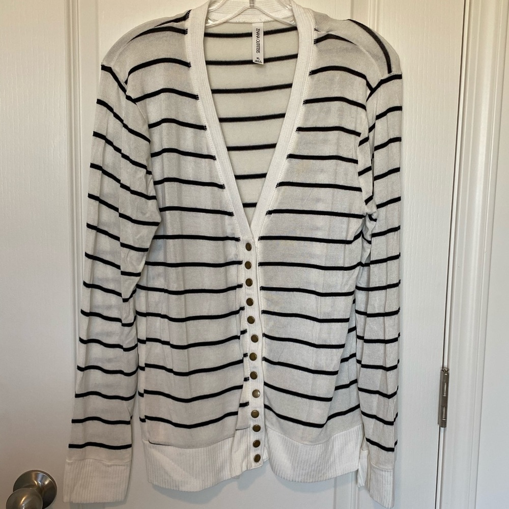 L/S snap cardigan